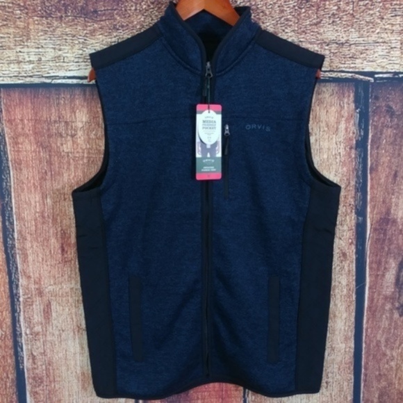 Orvis Other - NWT Men's Orvis Sweater Fleece Vest Blue/Black